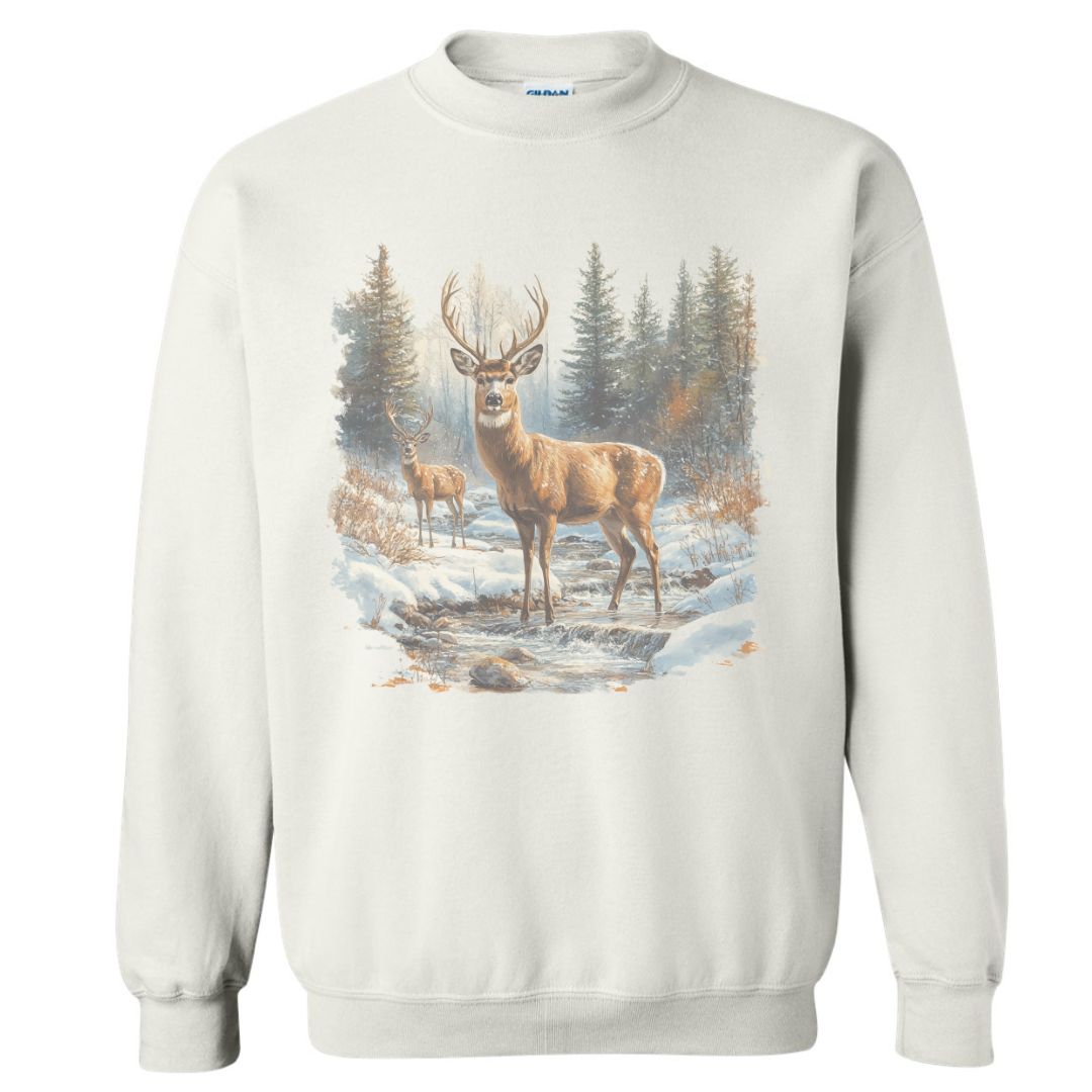 WINTER DEER SWEATSHIRT (READ DESCRIPTION)