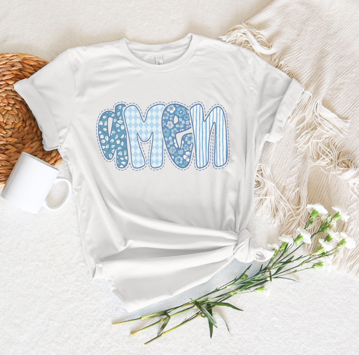 AMEN FLORAL TSHIRT