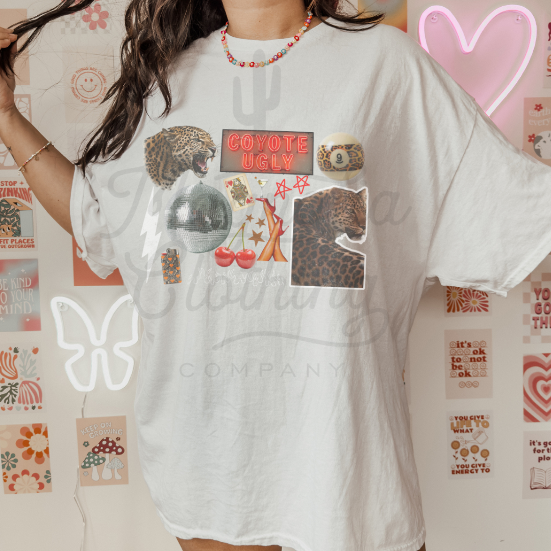 COYOTE COLLAGE TSHIRT (READ DESCRIPTION)