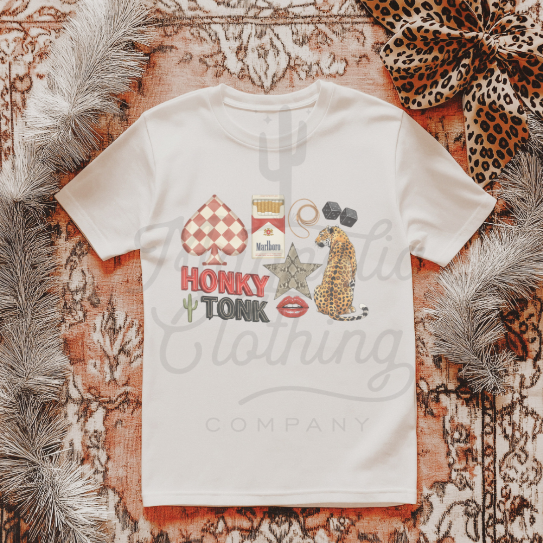 HONKY TONK COLLAGE TSHIRT (READ DESCRIPTION)