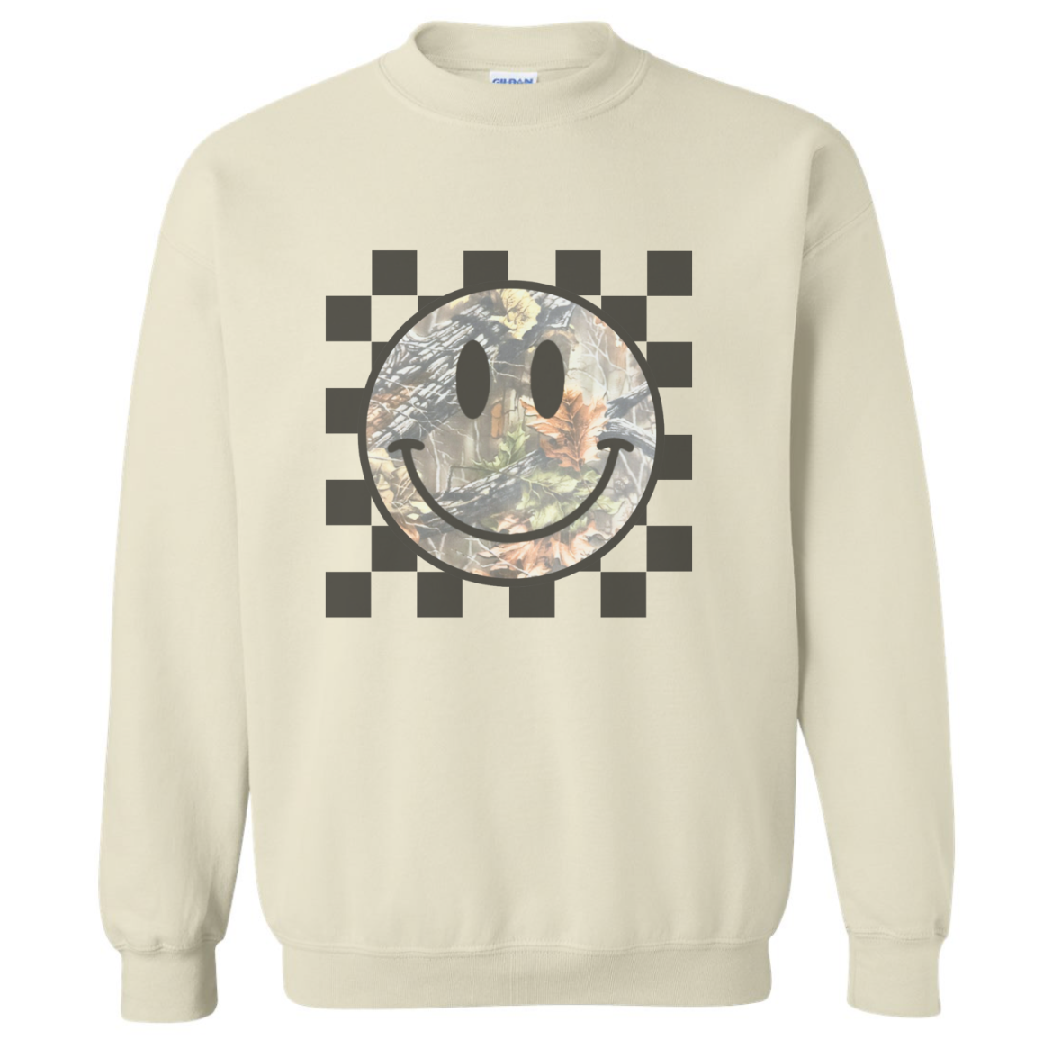 HAPPY CAMO SWEATSHIRT