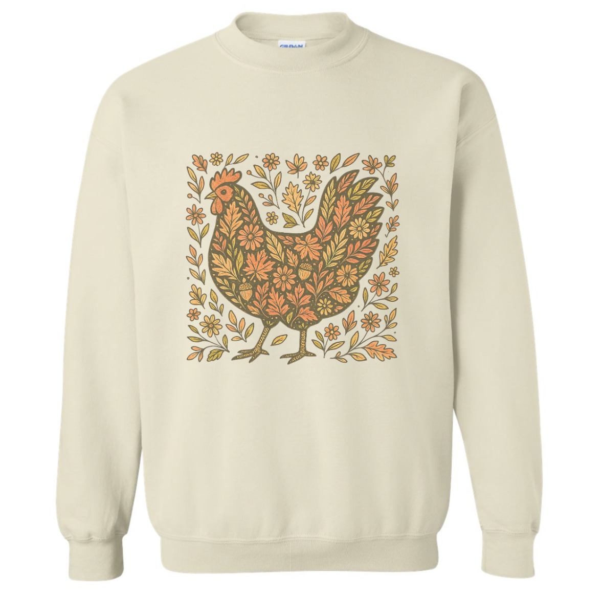 FLORAL CHICKEN SWEATSHIRT