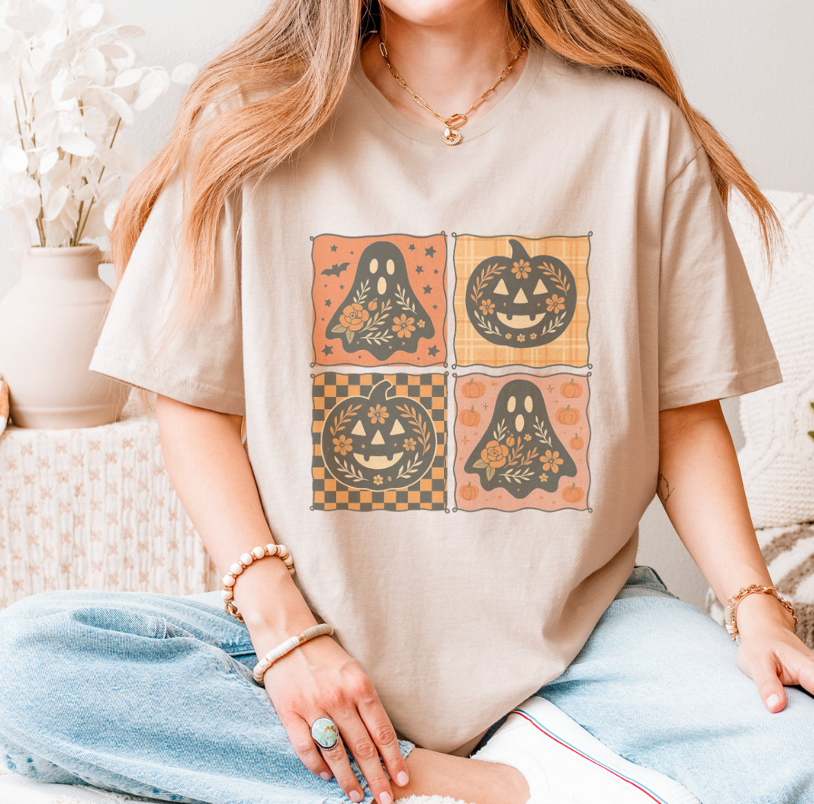 GIRLY HALLOWEEN COLLAGE TSHIRT