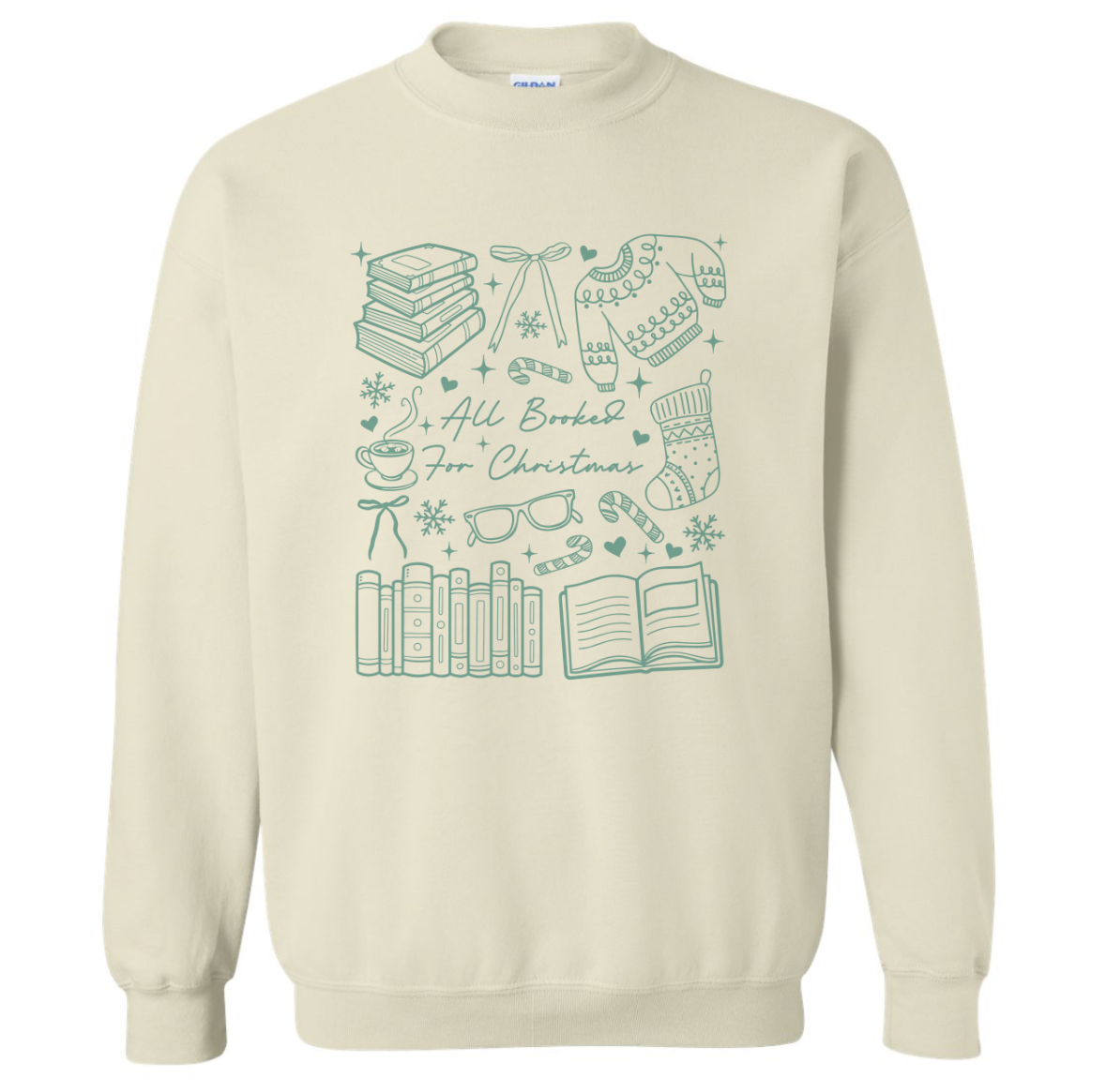 BOOKED FOR CHRISTMAS SWEATSHIRT