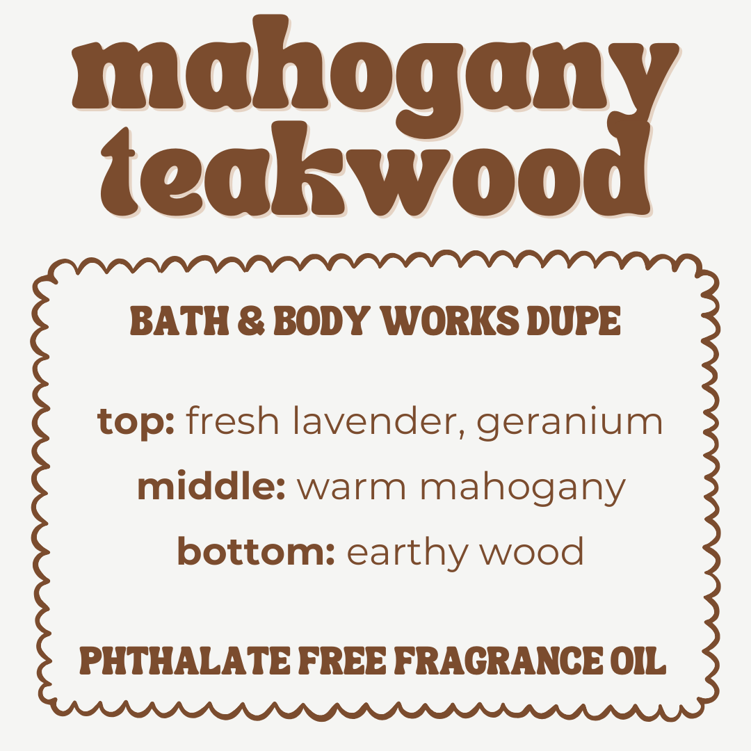 MAHOGANY TEAKWOOD JUMBO WAX MELT