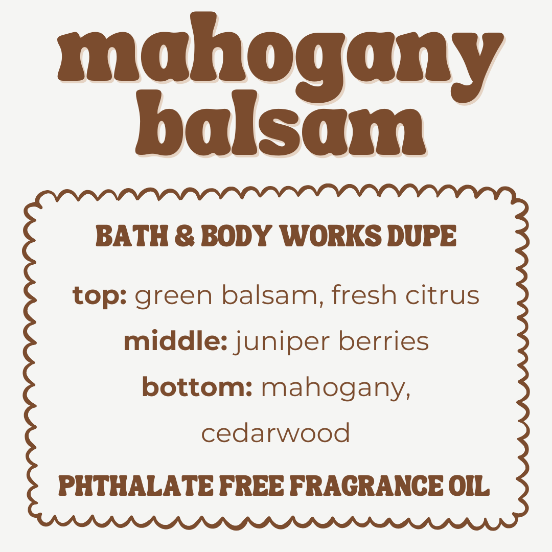 MAHOGANY BALSAM JUMBO WAX MELT