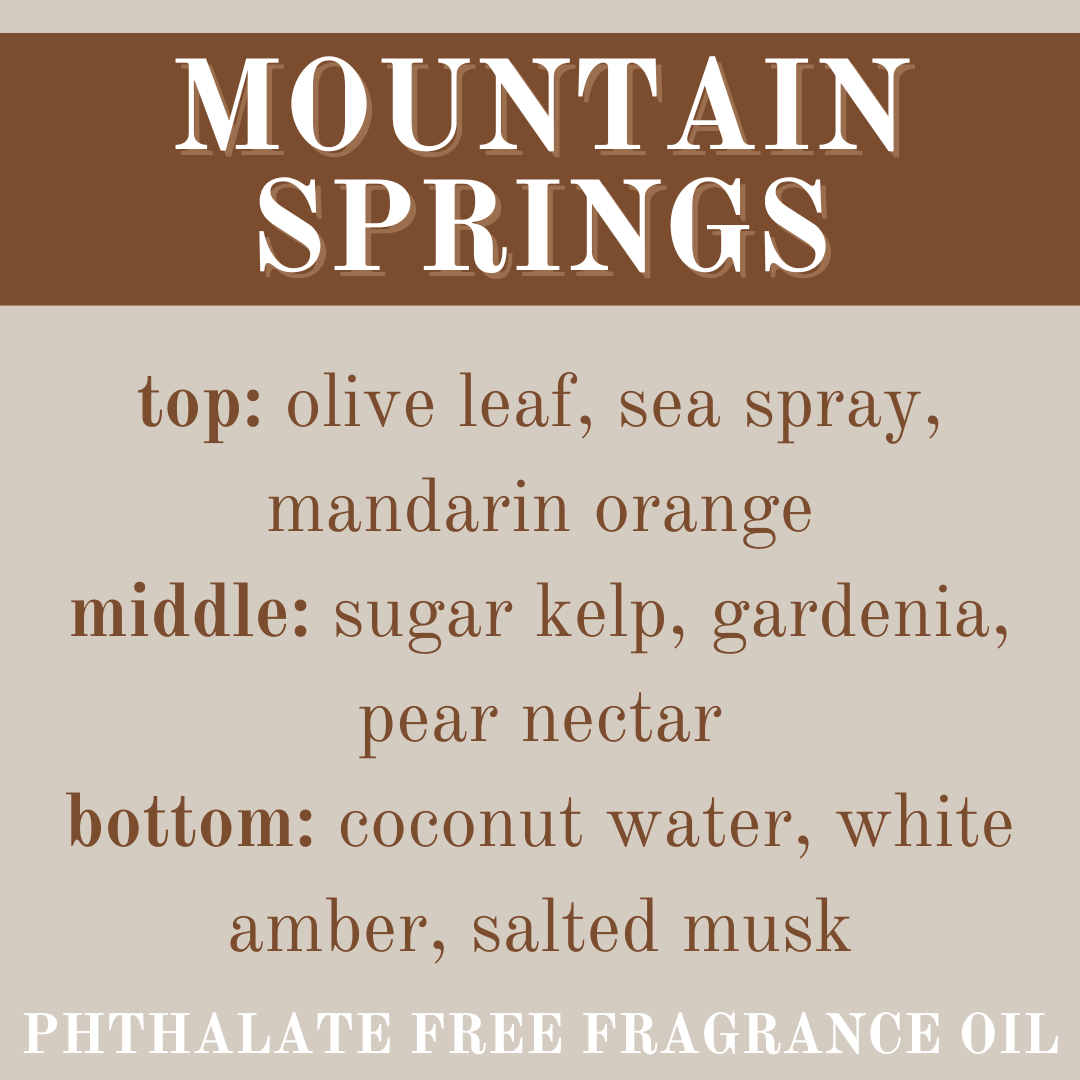 MOUNTAIN SPRINGS JUMBO WAX MELT