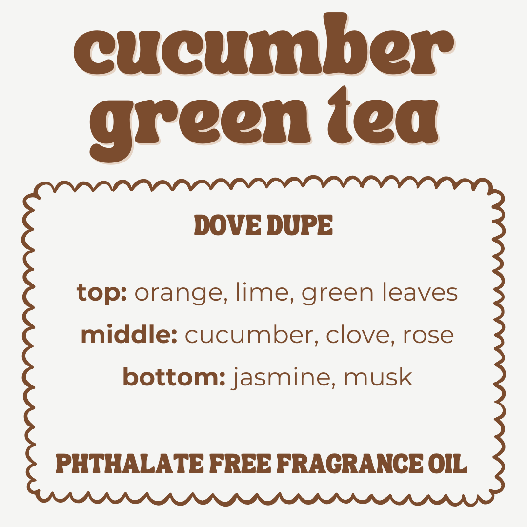 CUCUMBER & GREEN TEA JUMBO WAX MELT