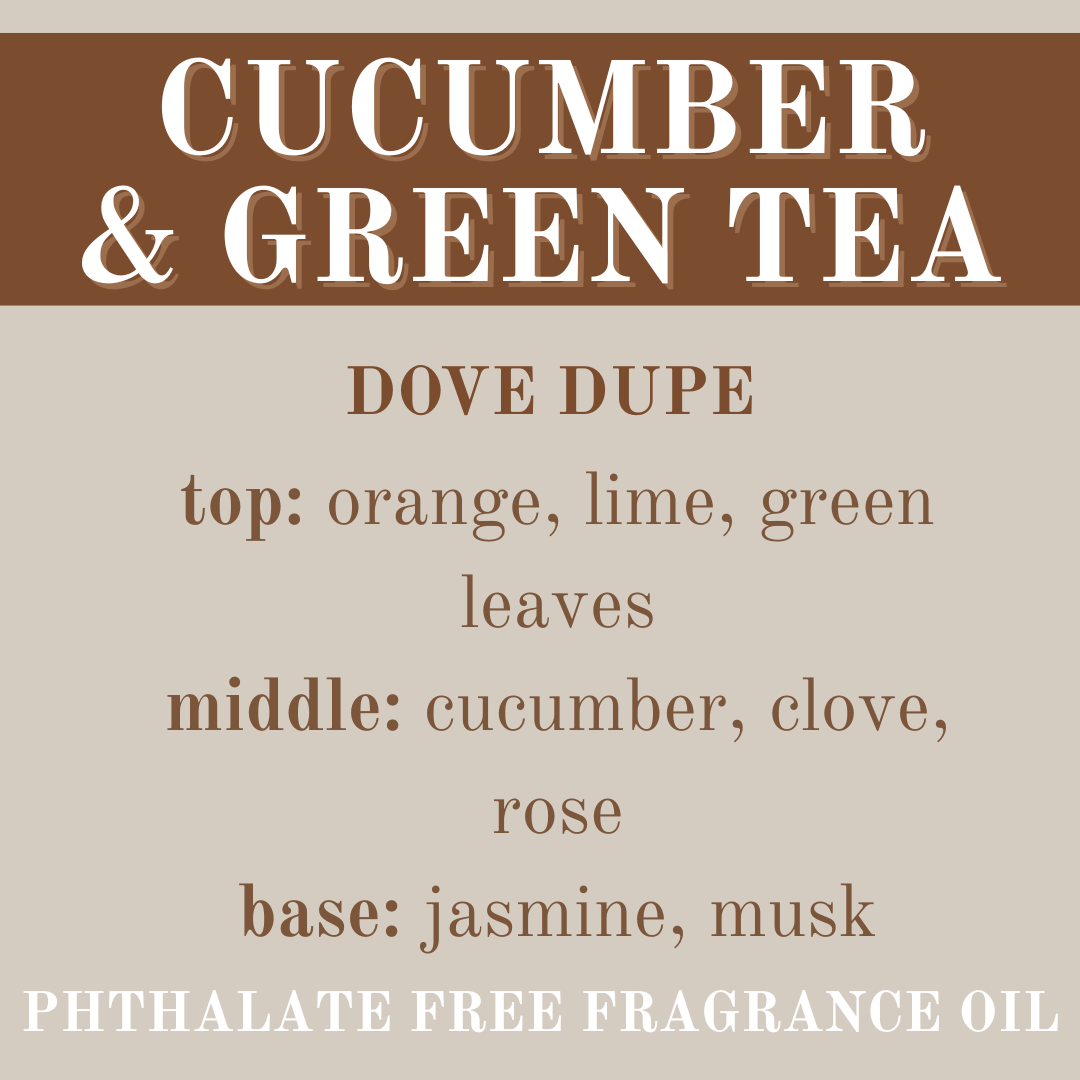 CUCUMBER & GREEN TEA JUMBO WAX MELT