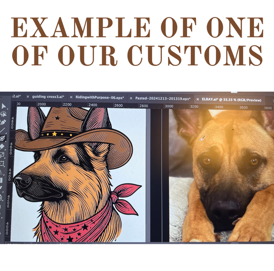 (2 DOGS) CUSTOM HOWDY DOGS TSHIRT