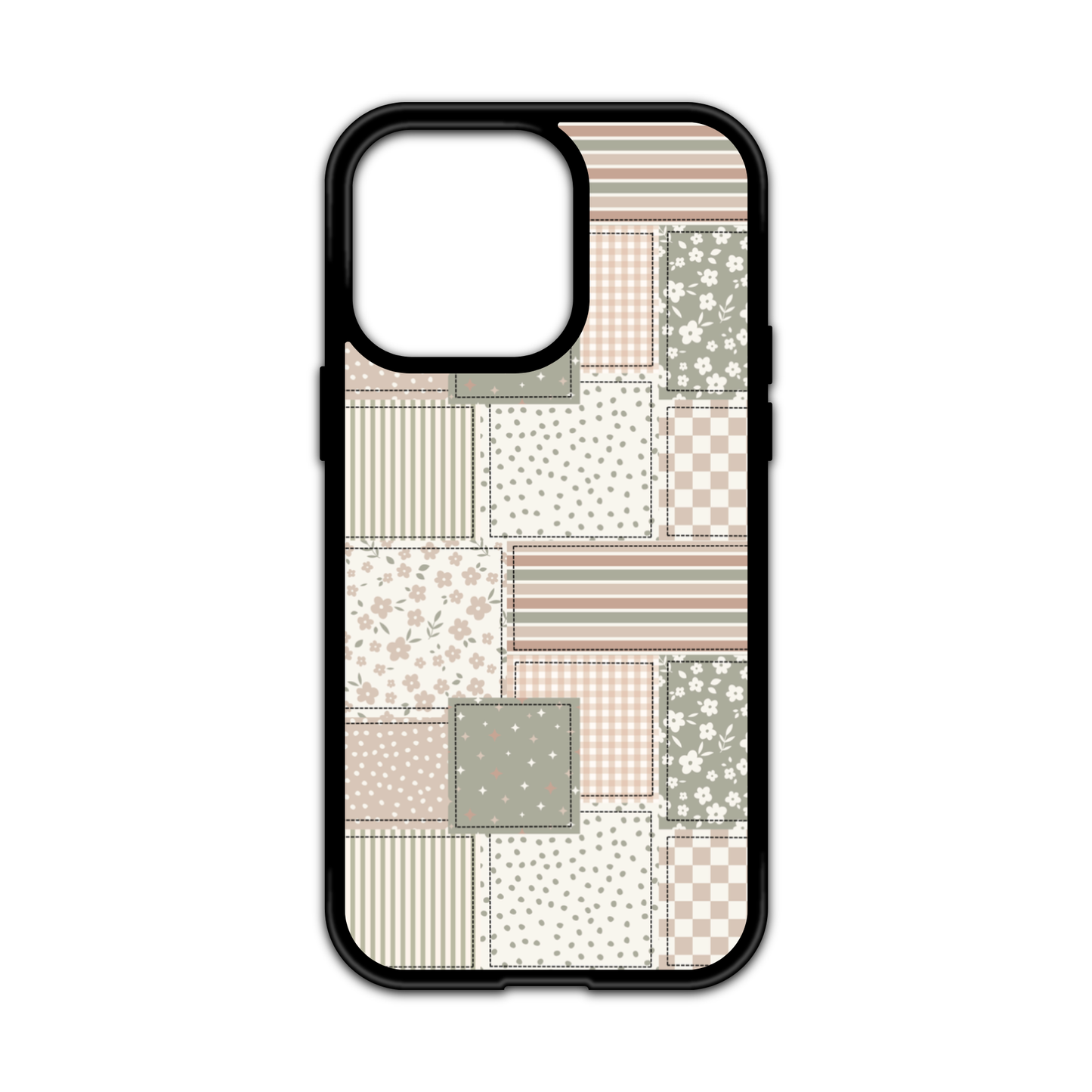 GIRLY PATCHWORK IPHONE CASE