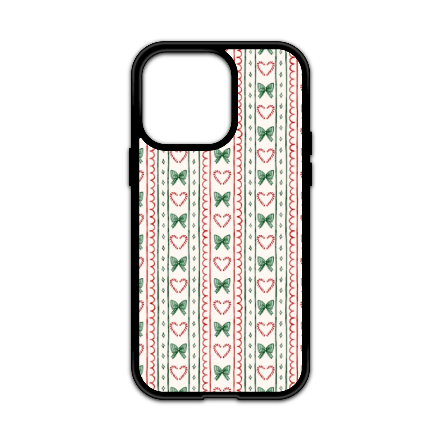 CANDY CANES & COQUETTE IPHONE CASE