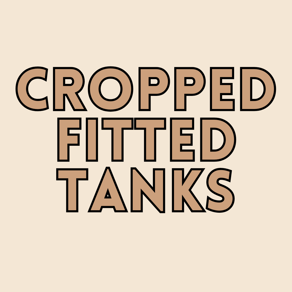 CROPPED FITTED TANKS
