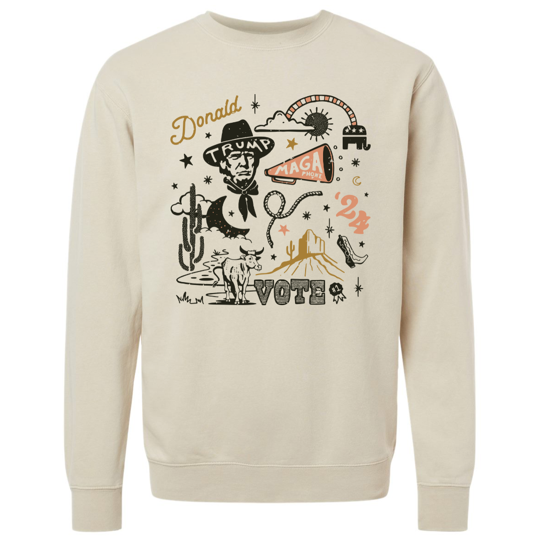 VOTE COLLAGE SWEATSHIRT