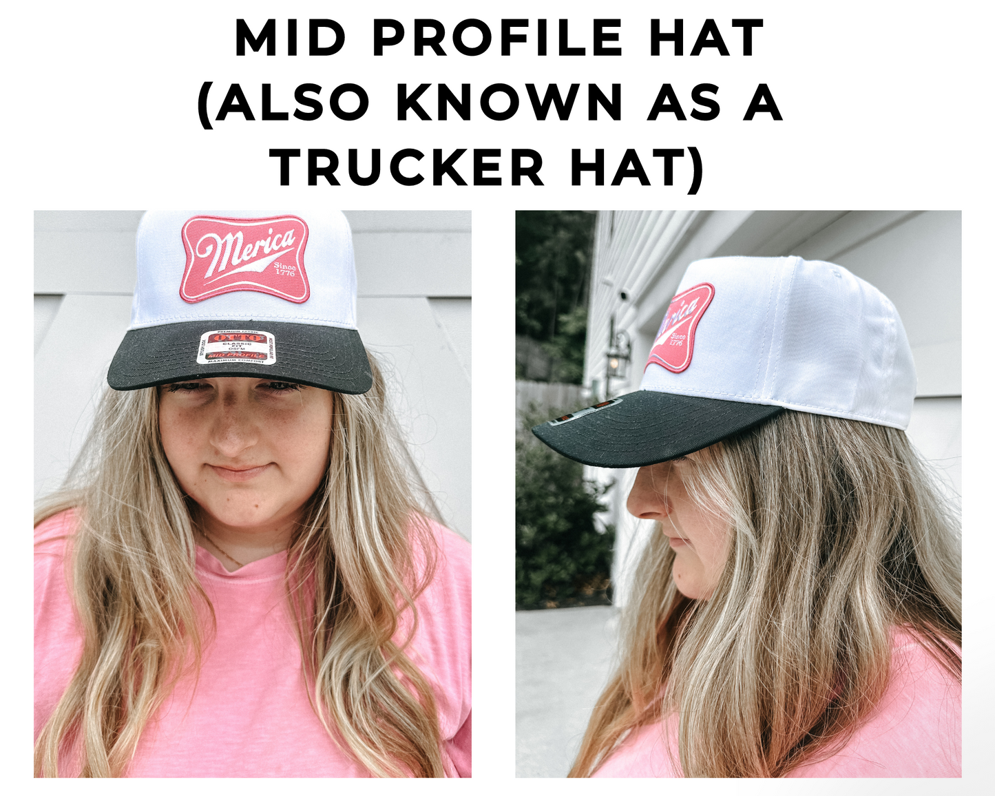 PINK MERICA HAT