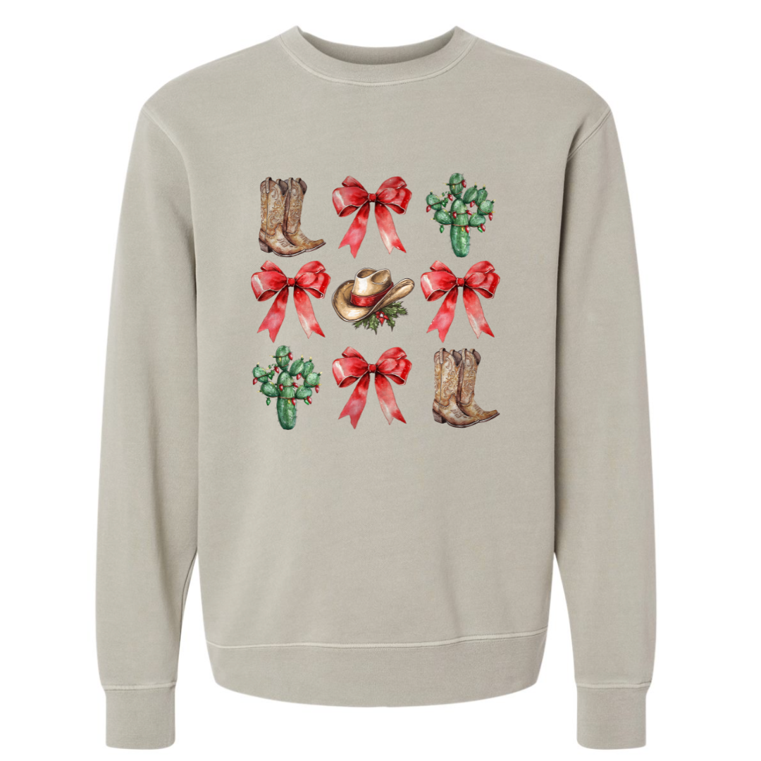 COUNTRY CHRISTMAS COLLAGE  SWEATSHIRT