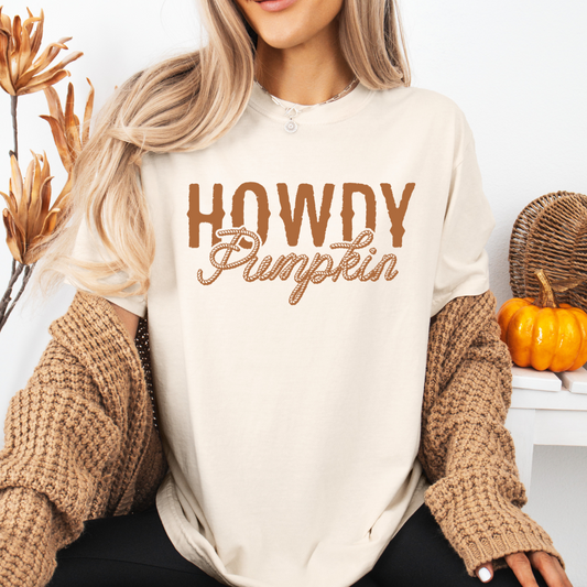 HOWDY PUMPKIN TSHIRT