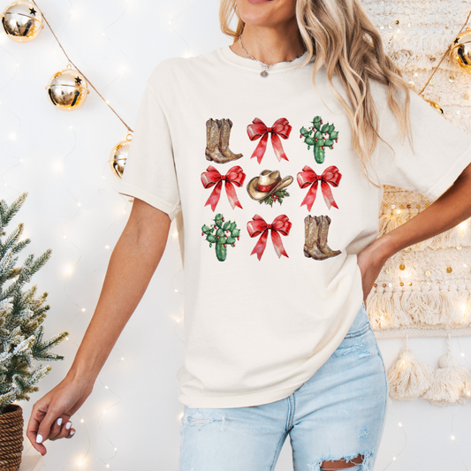 COUNTRY CHRISTMAS COLLAGE TSHIRT