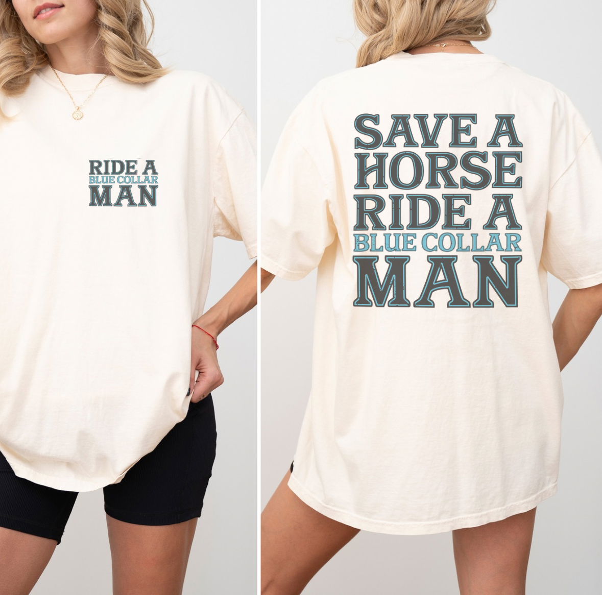RIDE A BLUE COLLAR TSHIRT