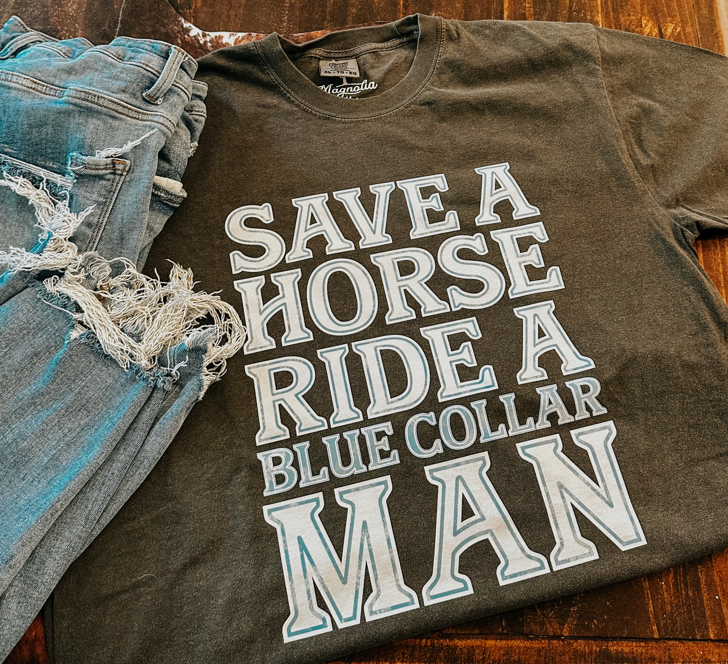 RIDE A BLUE COLLAR MAN TSHIRT