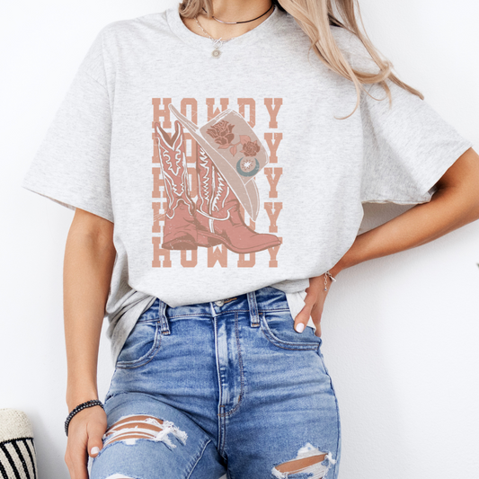 HOWDY FLORAL TSHIRT (READ DESCRIPTION)