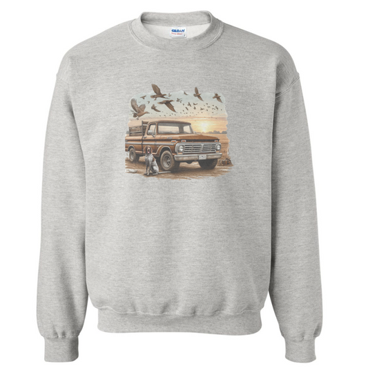 COONHOUND TRUCK SWEATSHIRT (READ DESCRIPTION)