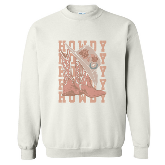 HOWDY FLORAL SWEATSHIRT (READ DESCRIPTION)