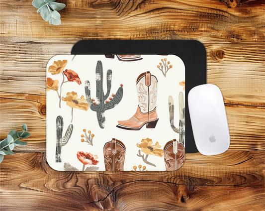 GIRLY COWGIRL MOUSE PAD