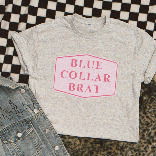 BLUE COLLAR BRAT TSHIRT (READ DESCRIPTION)