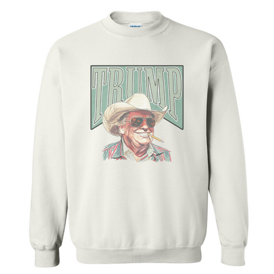 COWBOY TRUMP SWEATSHIRT (READ DESCRIPTION)