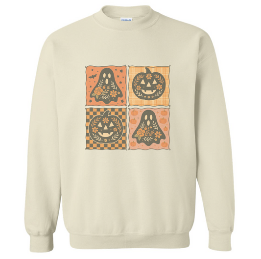 GIRLY HALLOWEEN COLLAGE SWEATSHIRT