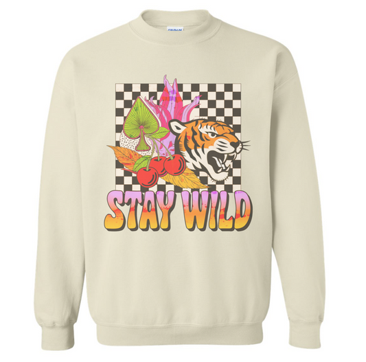 STAY WILD TIGER SWEATSHIRT (READ DESCRIPTION)