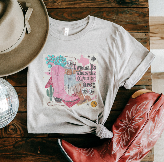 WHERE THE COWGIRLS ARE TSHIRT (READ DESCRIPTION)