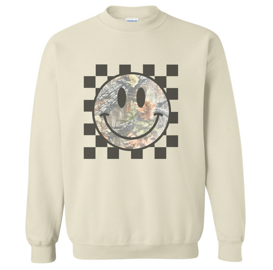 HAPPY CAMO SWEATSHIRT