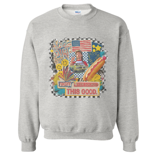 NEVER LOOKED THIS GOOD SWEATSHIRT (READ DESCRIPTION)
