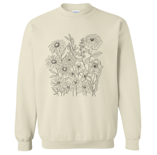 FLORAL SWEATSHIRT