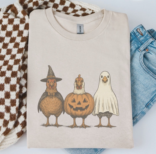 HALLOWEEN CHICKENS TSHIRT