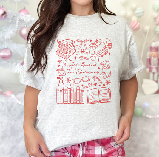 BOOKED FOR CHRISTMAS TSHIRT