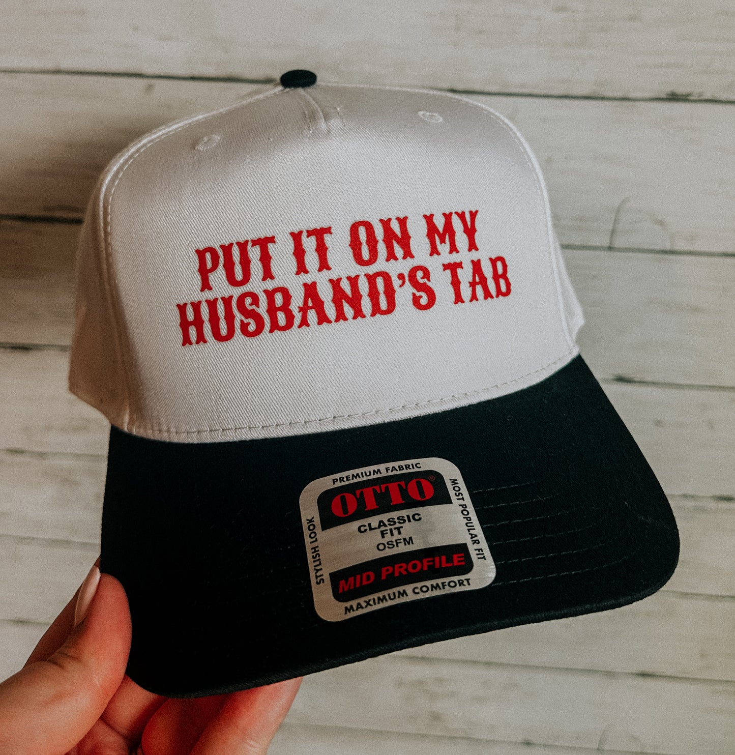 PUT IT ON MY HUSBANDS TAB HAT