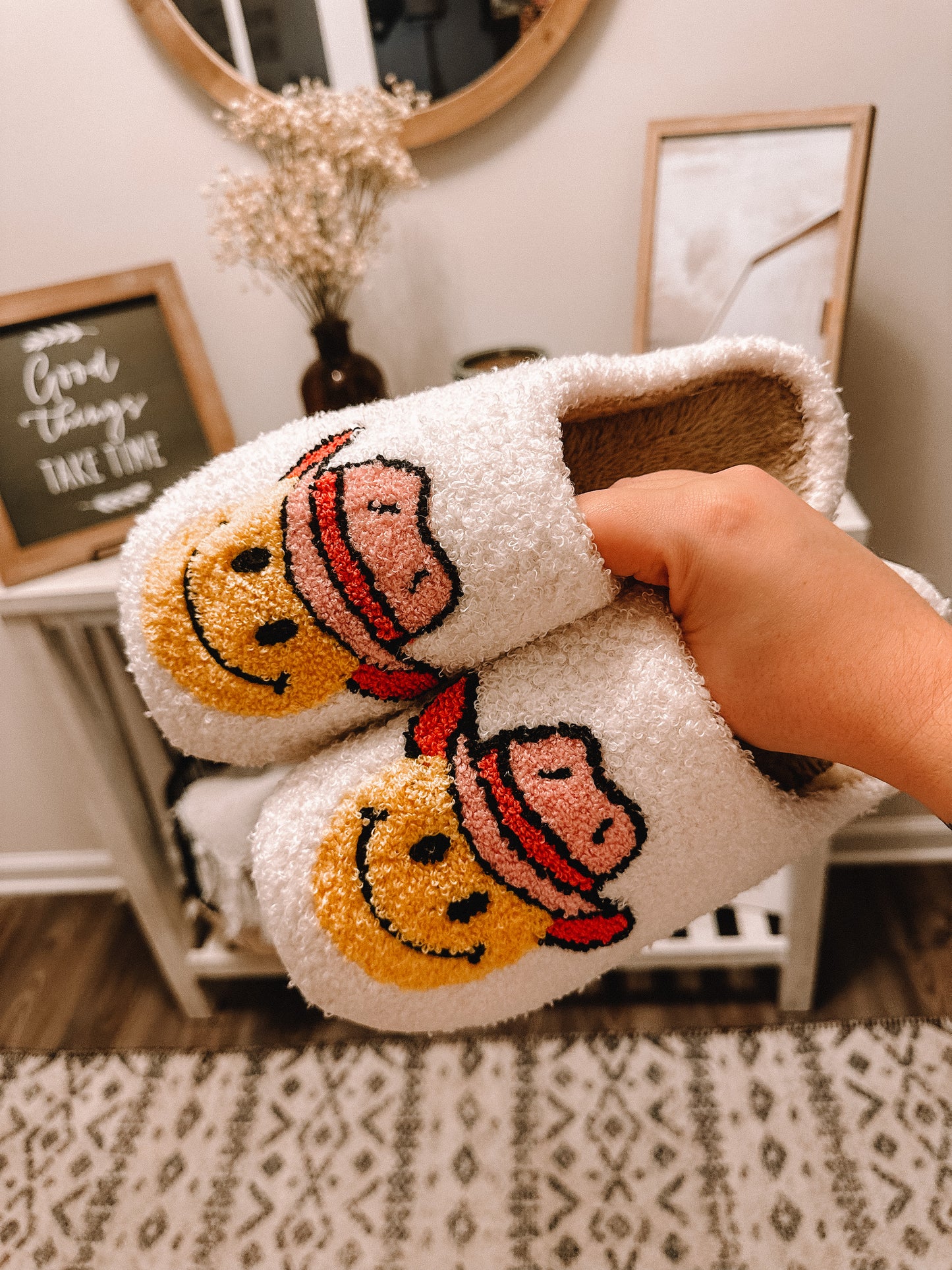 HAPPY COWGIRL SLIPPERS