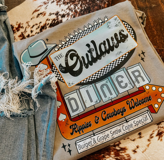 THE OUTLAWS DINER POCKET TEE