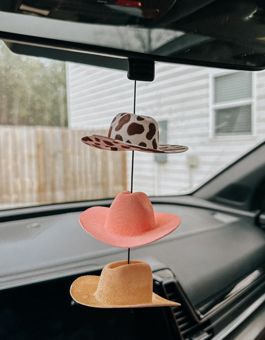 BROWN CAMEO CAR CHARM