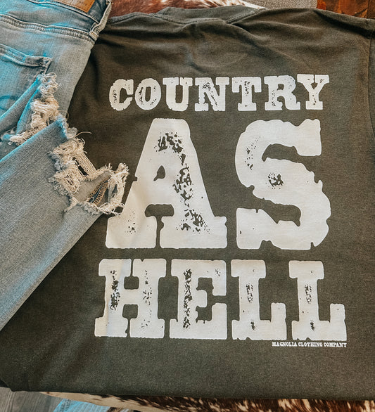 COUNTRY AS HELL POCKET TEE