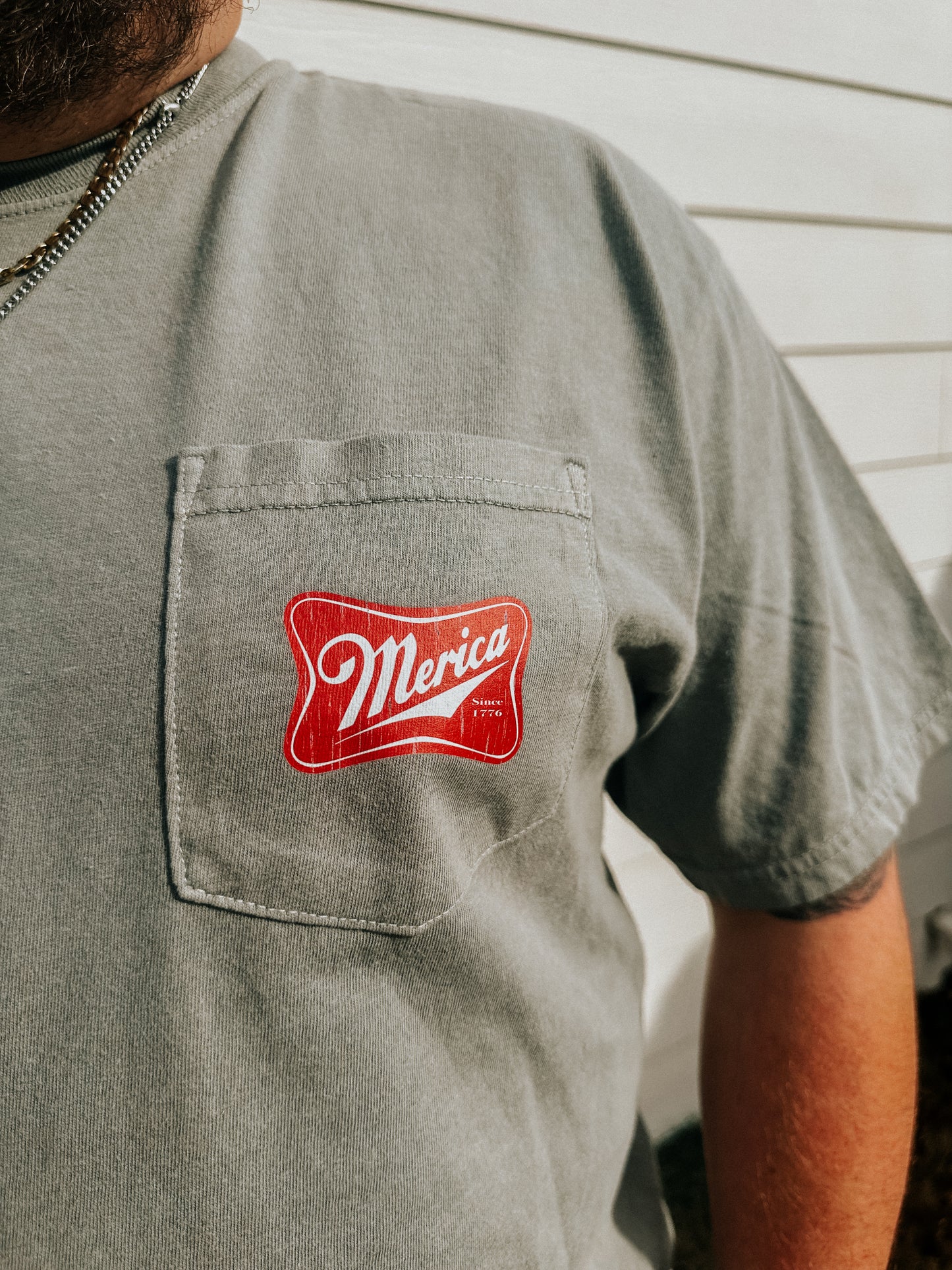 MERICA POCKET TEE