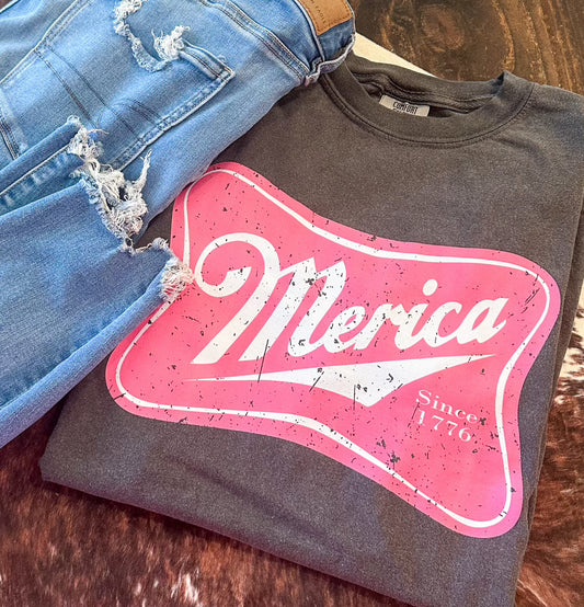 PINK 'MERICA TSHIRT