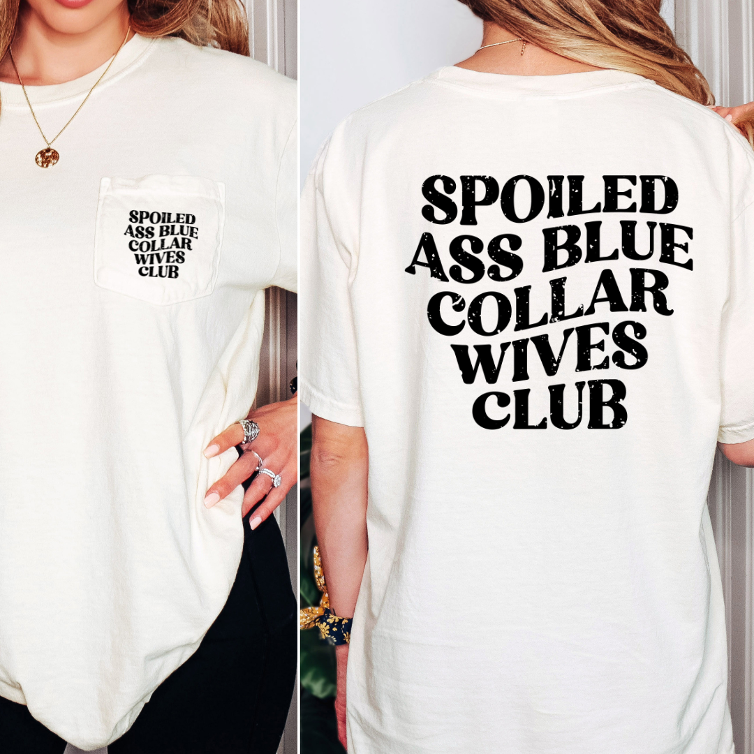 BLUE COLLAR WIVES CLUB POCKET TEE