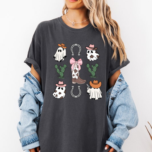 WESTERN HALLOWEEN COLLAGE TSHIRT