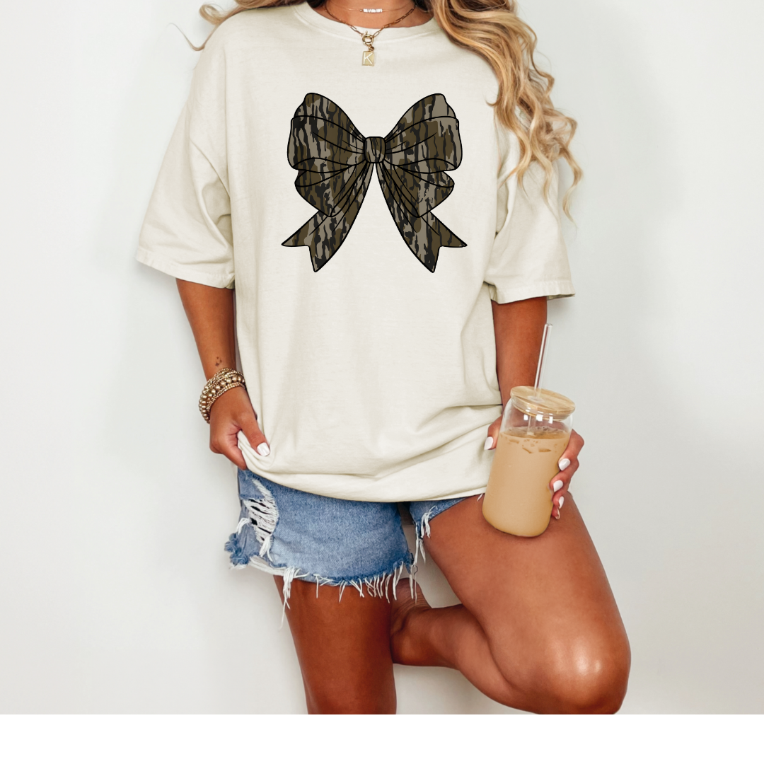 CAMO BOW TSHIRT