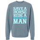 RIDE A BLUE COLLAR MAN SWEATSHIRT