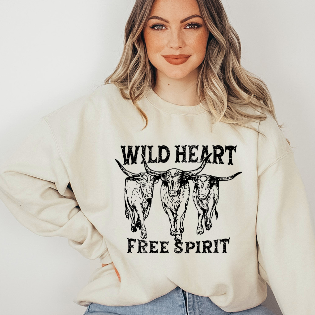 WILD HEART FREE SPIRIT SWEATSHIRT